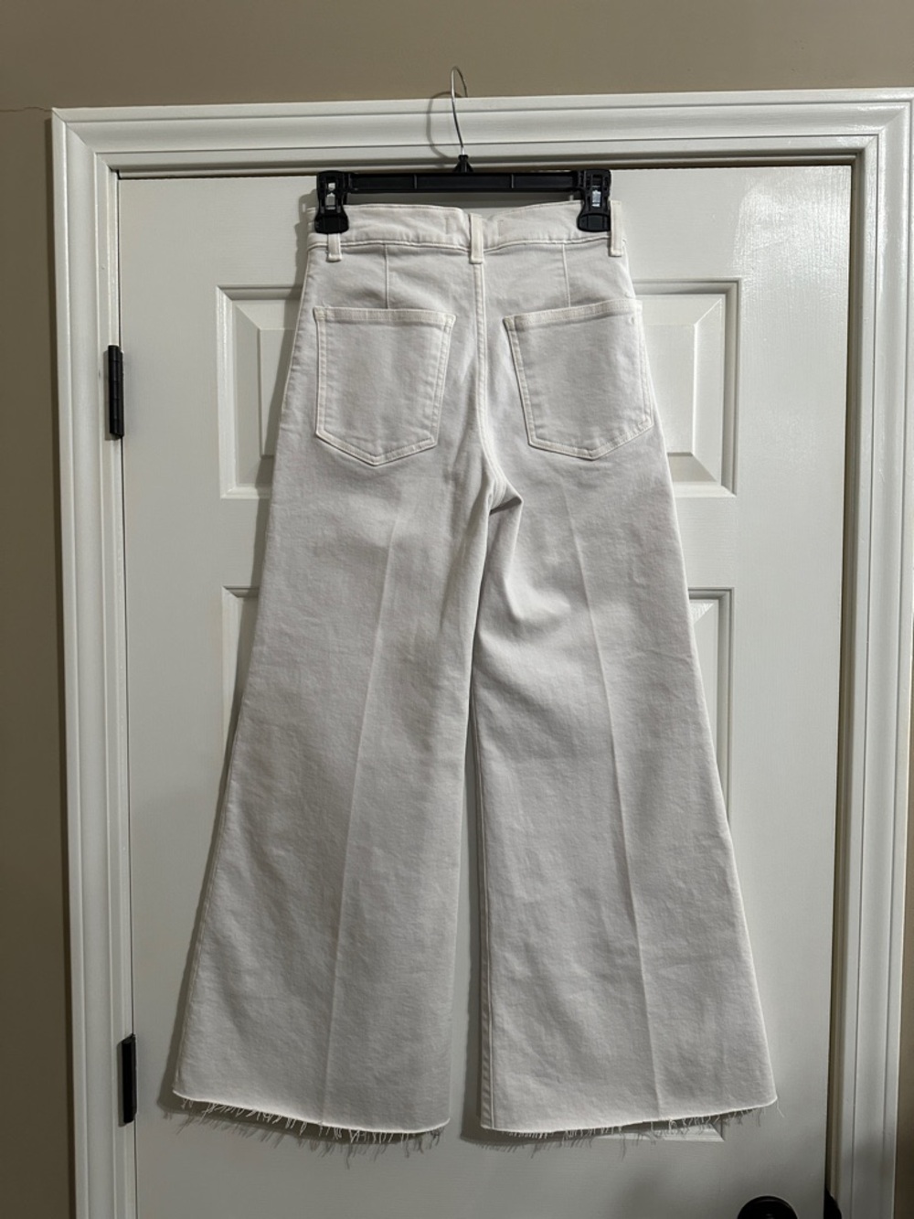 Madewell Flared Wide-Leg Crop Jeans in Vintage Ivory - Picture 8 of 12